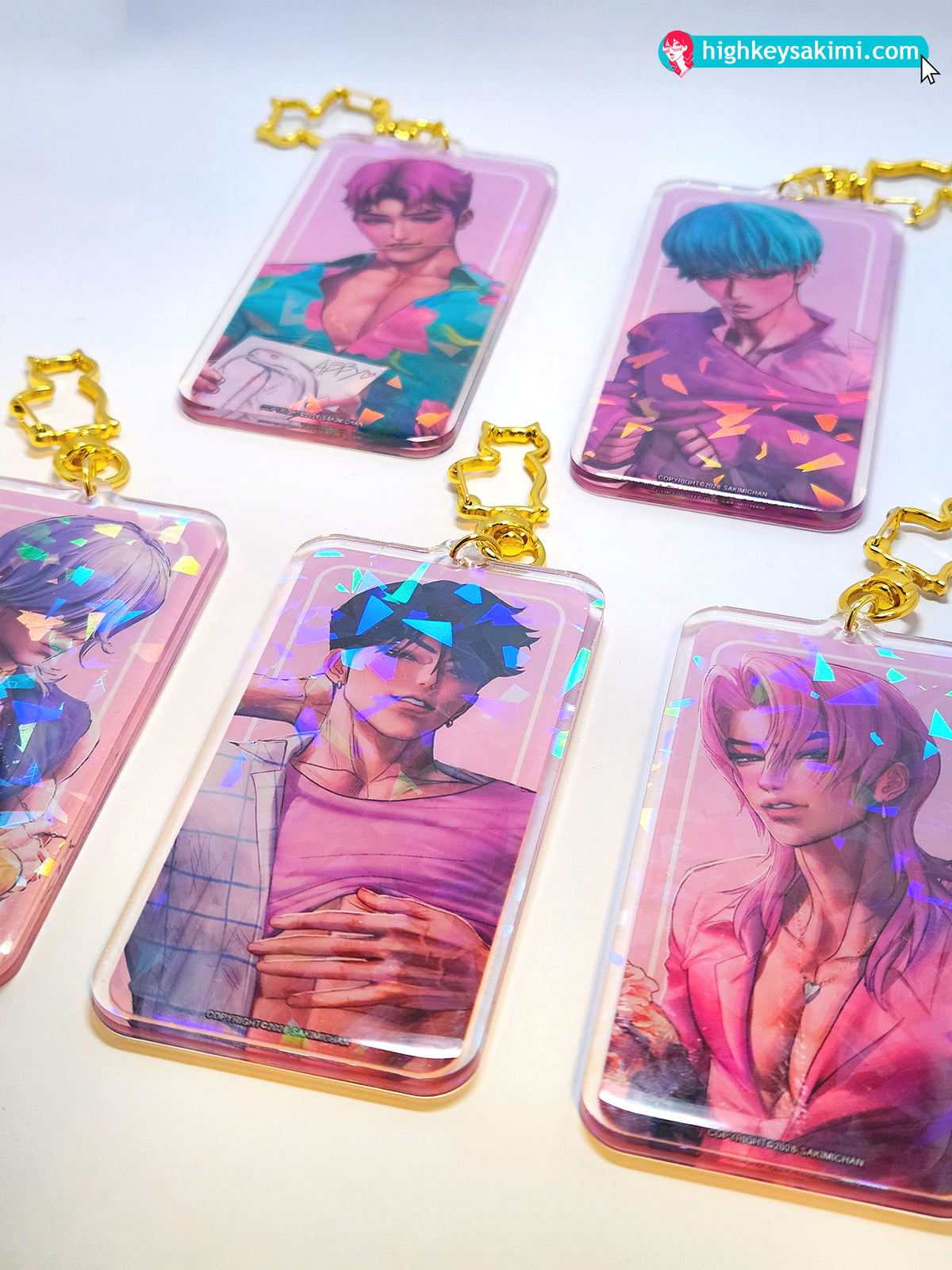 Abby Saja 4\\ Cracked Holo Keychain