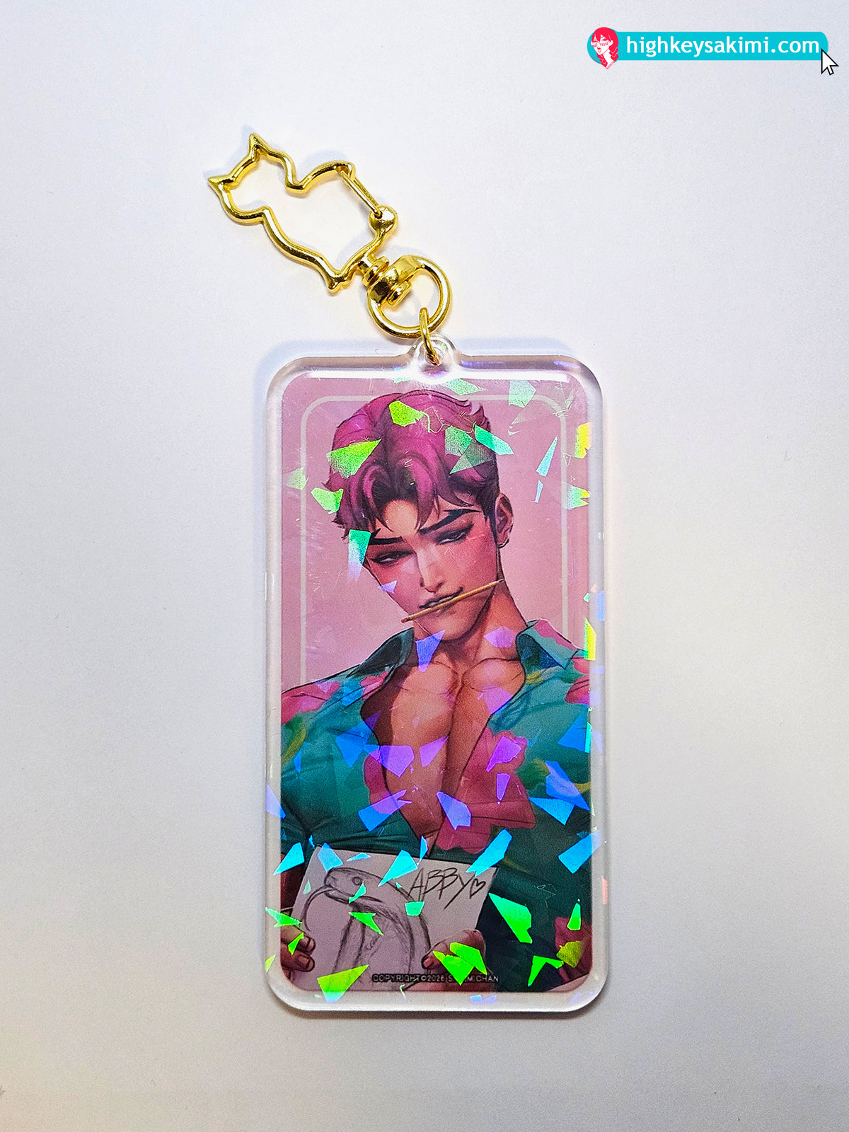 Abby Saja 4\\ Cracked Holo Keychain
